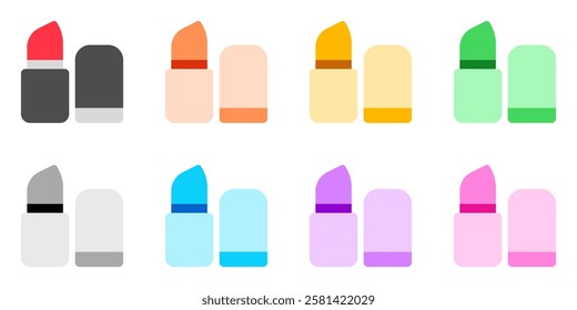 Editable lipstick vector icon. Cosmetics, makeup, skincare, beauty. Part of a big icon set family. Perfect for web and app interfaces, presentations, infographics, etc