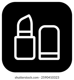 Editable lipstick vector icon. Cosmetics, makeup, skincare, beauty. Part of a big icon set family. Perfect for web and app interfaces, presentations, infographics, etc