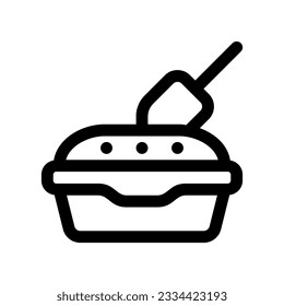 Editable litter box vector icon. Veterinary, animal, pet care, pet shop. Part of a big icon set family. Perfect for business, web and app interfaces, presentations, infographics, etc