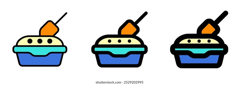 Editable litter box vector icon. Veterinary, animal, pet care, pet shop. Part of a big icon set family. Perfect for business, web and app interfaces, presentations, infographics, etc