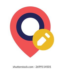 Animação editável do ícone de localização em tela verde, ideal para personalização de mapas, planejamento de rotas ou projetos de interface do usuário de navegação.