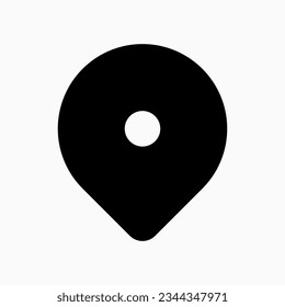 Editable location pin vector icon. Map, location, navigation. Part of a big icon set family. Perfect for web and app interfaces, presentations, infographics, etc