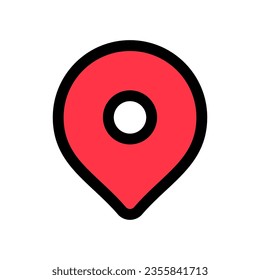 Editable location pin vector icon. Map, location, navigation. Part of a big icon set family. Perfect for web and app interfaces, presentations, infographics, etc