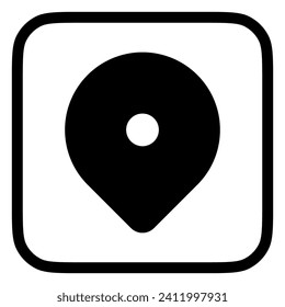 Editable location pin vector icon. Map, location, navigation. Part of a big icon set family. Perfect for web and app interfaces, presentations, infographics, etc