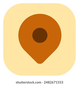 Editable location pin vector icon. Map, location, navigation. Part of a big icon set family. Perfect for web and app interfaces, presentations, infographics, etc