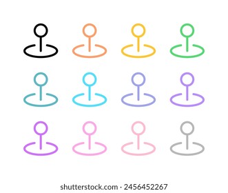Editable location point vector icon. Map, location, navigation. Part of a big icon set family. Perfect for web and app interfaces, presentations, infographics, etc
