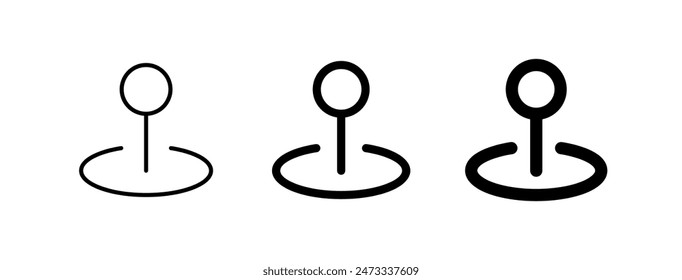 Editable location point vector icon. Map, location, navigation. Part of a big icon set family. Perfect for web and app interfaces, presentations, infographics, etc