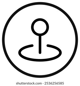 Ícone de vetor de ponto de localização editável. Mapa, localização, navegação. Parte de uma grande família de conjuntos de ícones. Perfeito para interfaces web e app, apresentações, infográficos, etc