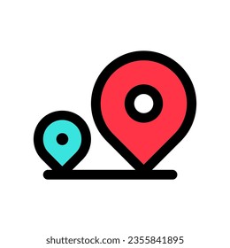 Editable location tracking vector icon. Map, location, navigation. Part of a big icon set family. Perfect for web and app interfaces, presentations, infographics, etc