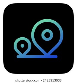 Editable location tracking vector icon. Map, location, navigation. Part of a big icon set family. Perfect for web and app interfaces, presentations, infographics, etc