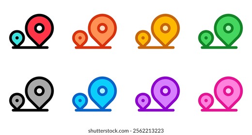 Editable location tracking vector icon. Map, location, navigation. Part of a big icon set family. Perfect for web and app interfaces, presentations, infographics, etc