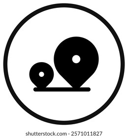 Editable location tracking vector icon. Map, location, navigation. Part of a big icon set family. Perfect for web and app interfaces, presentations, infographics, etc