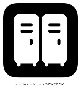 Editable locker, changing room vector icon. Part of a big icon set family. Perfect for web and app interfaces, presentations, infographics, etc