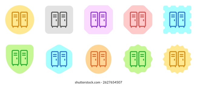 Editable locker, changing room vector icon. Part of a big icon set family. Perfect for web and app interfaces, presentations, infographics, etc