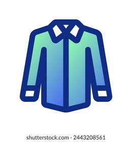 Icono de vector de camisa de manga larga editable. Ropa, moda, ropa. Parte de una gran familia de iconos. Perfecto para interfaces web y aplicaciones, presentaciones, infografías, etc