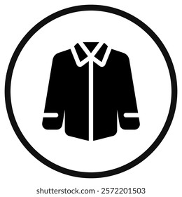 Editable long sleeve shirt vector icon. Clothing, fashion, apparel. Part of a big icon set family. Perfect for web and app interfaces, presentations, infographics, etc