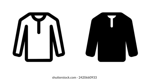 Editable long sleeve t-shirt vector icon. Clothing, fashion, apparel. Part of a big icon set family. Perfect for web and app interfaces, presentations, infographics, etc