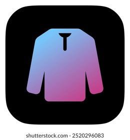 Editable long sleeve t-shirt vector icon. Clothing, fashion, apparel. Part of a big icon set family. Perfect for web and app interfaces, presentations, infographics, etc