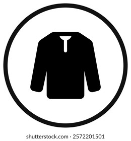 Editable long sleeve t-shirt vector icon. Clothing, fashion, apparel. Part of a big icon set family. Perfect for web and app interfaces, presentations, infographics, etc