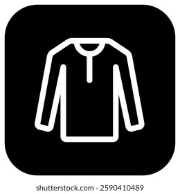 Editable long sleeve t-shirt vector icon. Clothing, fashion, apparel. Part of a big icon set family. Perfect for web and app interfaces, presentations, infographics, etc