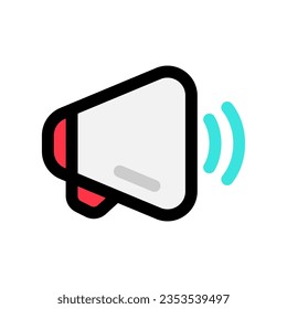 Editable loud speaker, marketing vector icon. Part of a big icon set family. Perfect for web and app interfaces, presentations, infographics, etc