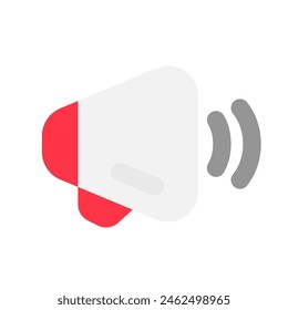 Editierbarer Lautsprecher, Symbol für Marketing-Vektorgrafik. Teil einer großen Icon-Set-Familie. Ideal für Web- und App-Interfaces, Präsentationen, Infografiken usw