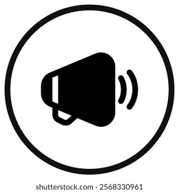 Editable loud speaker, marketing vector icon. Part of a big icon set family. Perfect for web and app interfaces, presentations, infographics, etc