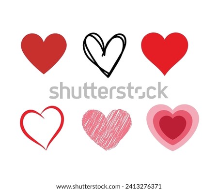 editable love collection symbol or logo, can be used as an illustration of whatever you want