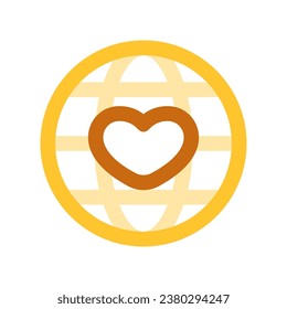 Editable love the earth, go green vector icon. Environment, ecology, eco-friendly. Part of a big icon set family. Perfect for web and app interfaces, presentations, infographics, etc