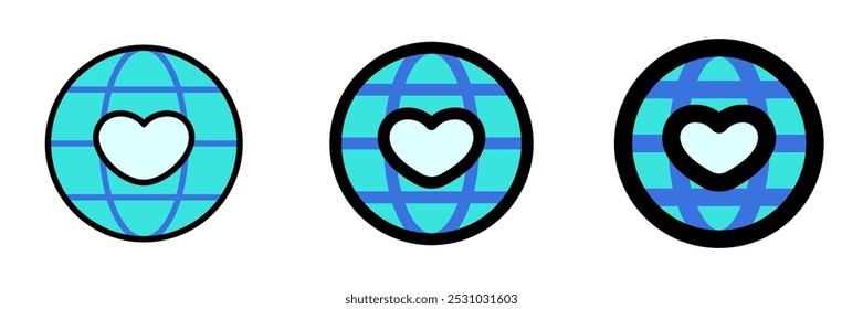 Editable love the earth, go green vector icon. Environment, ecology, eco-friendly. Part of a big icon set family. Perfect for web and app interfaces, presentations, infographics, etc