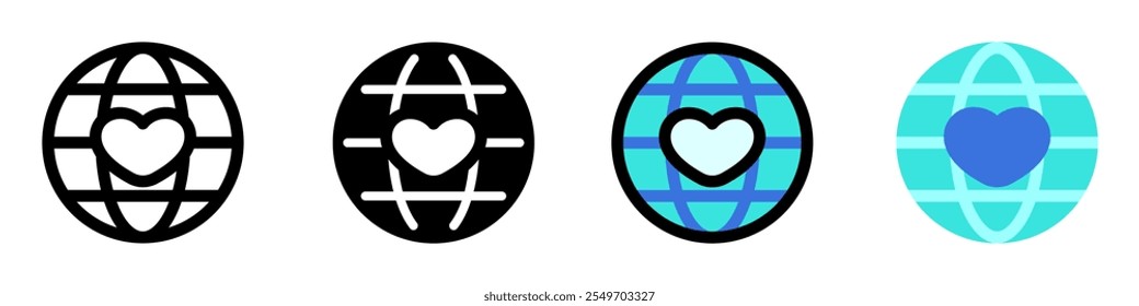 Editable love the earth, go green vector icon. Environment, ecology, eco-friendly. Part of a big icon set family. Perfect for web and app interfaces, presentations, infographics, etc