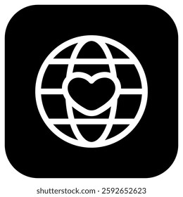 Editable love the earth, go green vector icon. Environment, ecology, eco-friendly. Part of a big icon set family. Perfect for web and app interfaces, presentations, infographics, etc