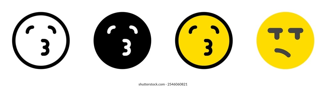 Editable in love, kissy face vector icon. Part of a big icon set family. Perfect for web and app interfaces, presentations, infographics, etc