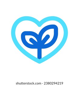 Editable love nature, eco-friendly, environment care, ecology vector icon. Part of a big icon set family. Perfect for web and app interfaces, presentations, infographics, etc