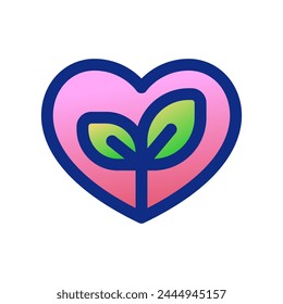 Editable love nature, eco-friendly, environment care, ecology vector icon. Part of a big icon set family. Perfect for web and app interfaces, presentations, infographics, etc