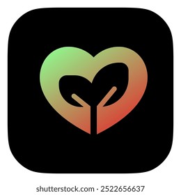 Editable love nature, eco-friendly, environment care, ecology vector icon. Part of a big icon set family. Perfect for web and app interfaces, presentations, infographics, etc