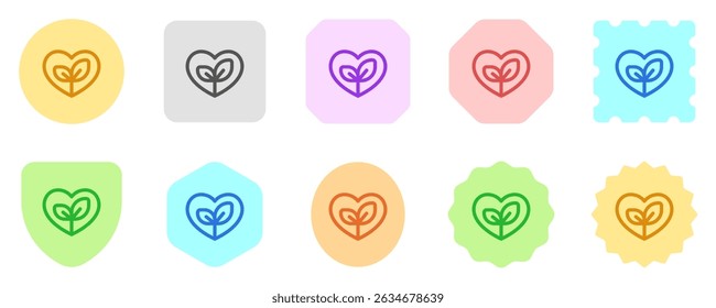 Editable love nature, eco-friendly, environment care, ecology vector icon. Part of a big icon set family. Perfect for web and app interfaces, presentations, infographics, etc