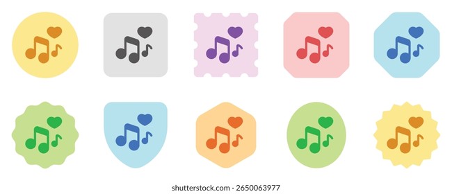 Ícone vetorial de músicas de amor editáveis. Casamento, namorados, amor, celebração. Parte de uma grande família de conjuntos de ícones. Perfeito para interfaces web e app, apresentações, infográficos, etc