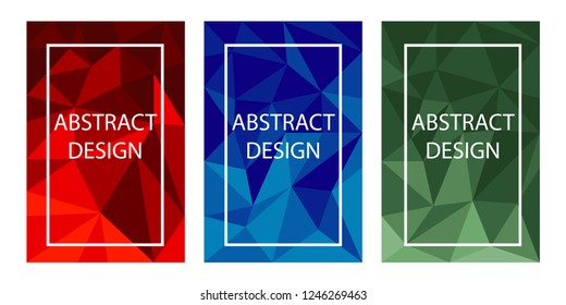 editable low poly background vector, modern design, flat color, gradient color, popular sign