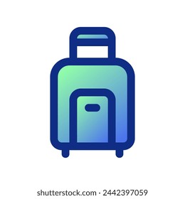 Editierbares Gepäckvektorsymbol. Teil einer großen Icon-Set-Familie. Perfekt für Web- und App-Schnittstellen, Präsentationen, Infografiken usw
