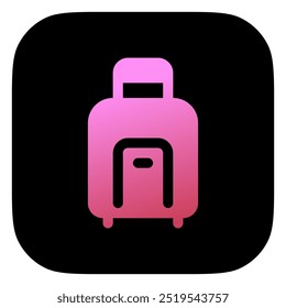 Icono de Vector de equipaje editable. Parte de una gran familia de iconos. Perfecto para interfaces de Web y App, presentaciones, infografías, etc