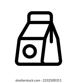 Editable lunch bag vector icon. Part of a big icon set family. Perfect for web and app interfaces, presentations, infographics, etc
