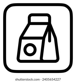 Editable lunch bag vector icon. Part of a big icon set family. Perfect for web and app interfaces, presentations, infographics, etc