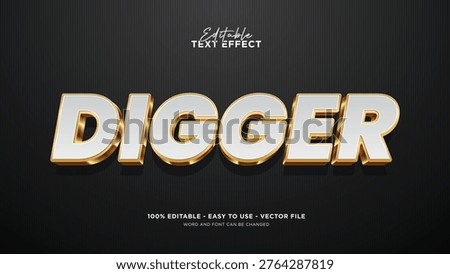 Editable luxurious gold 3d text effect, bold text style effect