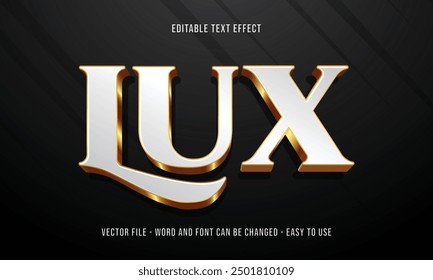 Editable luxury gold 3d text effect, expensive text style effect