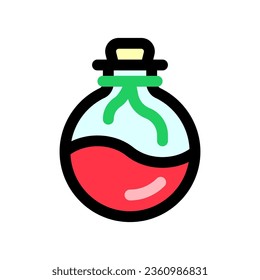 Editable magic potion, mana vector icon. Video game, game elements, RPG. Part of a big icon set family. Perfect for web and app interfaces, presentations, infographics, etc