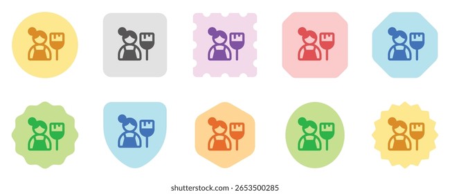 Editable maid, cleaning service vector icon. Part of a big icon set family. Perfect for web and app interfaces, presentations, infographics, etc