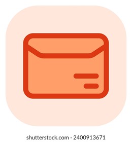 Editable mail, document, envelope vector icon. Shipping, delivery, e-commerce, transport, logistics. Part of a big icon set family. Perfect for web and app interfaces, presentations, infographics, etc