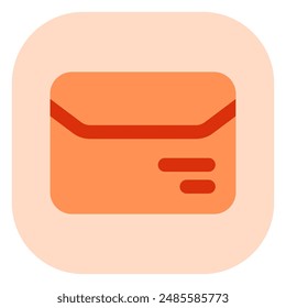 Editable mail, document, envelope vector icon. Shipping, delivery, e-commerce, transport, logistics. Part of a big icon set family. Perfect for web and app interfaces, presentations, infographics, etc