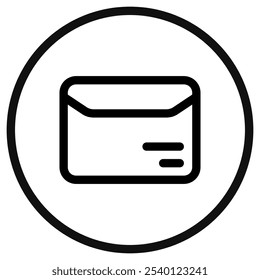 Editable mail, document, envelope vector icon. Shipping, delivery, e-commerce, transport, logistics. Part of a big icon set family. Perfect for web and app interfaces, presentations, infographics, etc